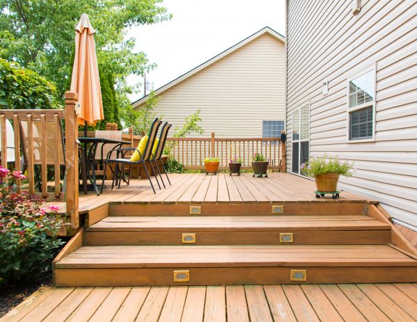 Wooden Patio Installation in Springfield