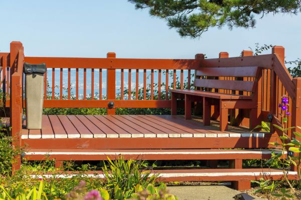 Redwood Deck Construction in Springfield