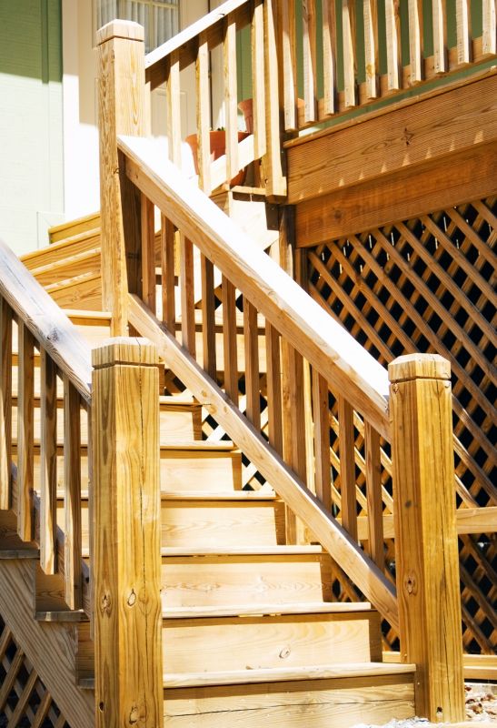 Elegant Deck Stairs